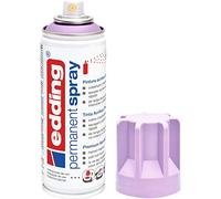 Edding 5200 Permanent Spray - Light Lavender Mat - 200 ml - Acrylic Paint for Painting and Decorating Glass, Metal, Wood, Ceramic, Plastic, Canvas - Aerosol Spray, Acrylic Spray, Paint Spray,light lavander,4-NL5200931