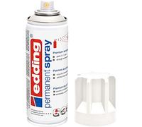 edding 5200 permanent spray - traffic white matt - 200 ml - acrylic paint for painting and decorating glass, metal, wood, ceramic, plastic, canvas - aerosol spray, acrylic spray, paint spray