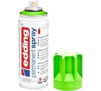 edding 5200 Permanent Spray, Neon Green, Matte, 200 ml, Acrylic Paint for Painting and Decorating Glass, Metal, Wood, Ceramic, Plastic, Canvas - Acrylic Spray Paint