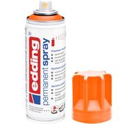 edding 5200 Permanent Spray - Neon Orange Matt - 200 ml - Acrylic Paint for Painting and Decorating Glass, Metal, Wood, Ceramic, Plastic, Canvas - Acrylic Spray Paint