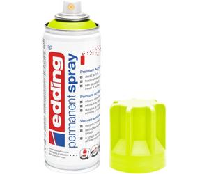 edding 5200 Permanent Spray - Neon Yellow Matt - 200 ml - Acrylic Paint for Painting and Decorating Glass, Metal, Wood, Ceramic, Plastic, Canvas - Acrylic Spray Paint