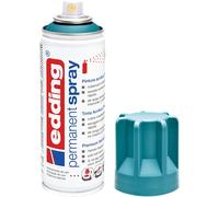 Edding 5200 permanent spray - petrol mat - 200 ml - acrylic paint for painting and decorating glass, metal, wood, ceramic, plastic, canvas - aerosol spray, acrylic spray, paint spray