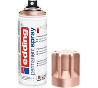 edding 5200 permanent spray - rose gold matt- 200 ml - acrylic paint for painting and decorating glass, metal, wood, ceramic, plastic, canvas - aerosol spray, acrylic spray, paint spray