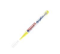 edding 5300 acrylic marker fine - neon-yellow - 1 waterproof acrylic paint marker - fine round nib 1-2mm - acrylic paint pen for drawing on canvas, art paper and wood - acrylic markers for pebbles