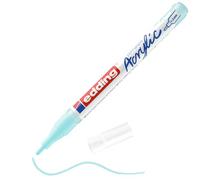 edding 5300 acrylic marker fine - pastel-blue - 1 waterproof acrylic paint marker - fine round nib 1-2mm - acrylic paint pen for drawing on canvas, art paper and wood - acrylic markers for pebbles