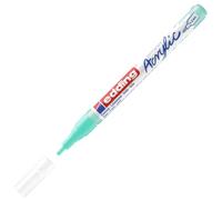 edding 5300 acrylic marker fine - turquoise - 1 waterproof acrylic paint marker - fine round nib 1-2mm - acrylic paint pen for drawing on canvas, art paper and wood - acrylic markers for pebbles