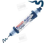Edding 5400 3D Double Liner - Dark-Blue - 1 Acrylic Color Tube - 2 Nozzles 2-3.5-10mm - Paint for Canvas, Painting Boards and Wood - Waterproof in Artist-Quality Colors