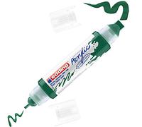 edding 5400 acrylic 3D double liner - green - 1 acrylic colour tube - 2 nozzles 2-3,5-10mm - acrylic paints for canvas, painting boards and wood - waterproof acrylics in artist-quality colours