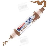 edding 5400 acrylic 3D double liner - hazel - 1 acrylic colour tube - 2 nozzles 2-3,5-10mm - acrylic paints for canvas, painting boards and wood - waterproof acrylics in artist-quality colours