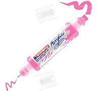 edding 5400 acrylic 3D double liner - neon-pink - 1 acrylic colour tube - 2 nozzles 2-3,5-10mm - acrylic paint for canvas, painting boards and wood - waterproof acrylics in artist-quality colours