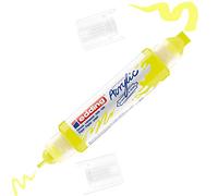 edding 5400 acrylic 3D double liner - neon-yellow - 1 acrylic colour tube - 2 nozzles 2-3,5-10mm - acrylic paint for canvas, painting boards and wood - waterproof acrylics in artist-quality colours