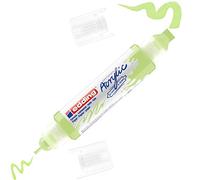 edding 5400 acrylic 3D double liner - pastel-green - 1 acrylic colour tube - 2 nozzles 2-3,5-10mm - acrylic paints for canvas, painting boards and wood - waterproof acrylics in artist-quality colours