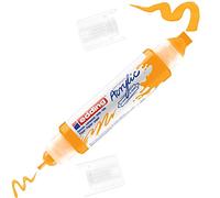 edding 5400 acrylic 3D double liner - sunny-yellow - 1 acrylic colour tube - 2 nozzles 2-3,5-10mm - acrylic paint for canvas, painting boards and wood - waterproof acrylics in artist-quality colours