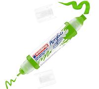 edding 5400 acrylic 3D double liner - yellow-green - 1 acrylic colour tube - 2 nozzles 2-3,5-10mm - acrylic paint for canvas, painting boards and wood - waterproof acrylics in artist-quality colours