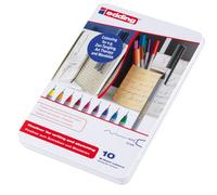 edding 55 - fineliner - set of 10 bright colours - 0.3 mm nib - colour pen for writing, drawing, underlining, illustrating - for children and adults, at school and in the home or office