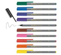 Edding 55 Fineliner 0.3mm Marker Pens | Assorted Colours | Tin 10 Pens
