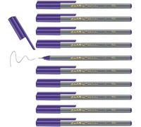edding 55 - fineliner - violet - 10 pens - 0.3 mm nib - colour pen for writing,