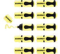 edding 7 Mini Highlighter - Pastel Yellow, 10 Pack - Chisel Nib 1-3 mm - Perfect for Bullet Journals, School, College, University or Office