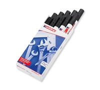 edding 750 paint marker - black - 10 pens - round tip 2-4 mm - paint marker for marking and labelling metal, glass, rocks or plastic - heat-resistant, permanent, smudge-proof and waterproof