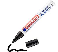 edding 750 gloss paint marker - black - pack of 1 paint marker - round nib 2-4 mm - paint pen for glass, pebbles, wood, plastic, paper - waterproof, high coverage