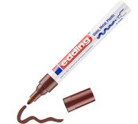edding 750 gloss paint marker - brown - 1 paint marker - round nib 2-4 mm - paint pen for glass, pebbles, wood, plastic, paper - waterproof, high coverage