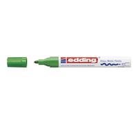 edding 750 gloss paint marker - green - 1 paint marker - round nib 2-4 mm - paint pen for glass, pebbles, wood, plastic, paper - waterproof, high coverage