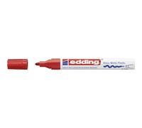 edding 750 gloss paint marker - red - 1 paint marker - round tip 2-4 mm - paint pen for glass, pebbles, wood, plastic, paper - waterproof, high coverage