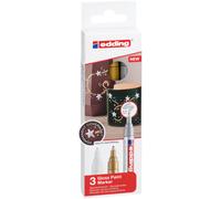 Edding 750 Gloss Paint Marker Set Of 3 Assorted Metallic