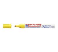 edding 750 gloss paint marker - yellow - 1 paint marker - round nib 2-4 mm - paint pen for glass, pebbles, wood, plastic, paper - waterproof, high coverage