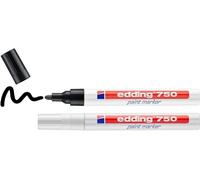 edding 750 paint marker 1 count (Pack of 2), 16: Blister 2 - Black, White