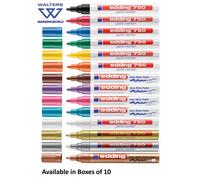 Edding 750 Paint Marker Pen, Medium Bullet Tip, 2-4mm Line, All Colours, Box 10