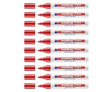 edding 750 Paint Marker Red Bullet 4 mm 10 Pieces
