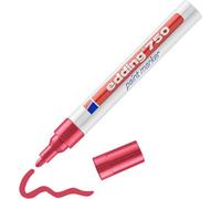 Edding 750 Paint Marker Red Round Tip 2-4 mm Paint Marker Heat-Resistant