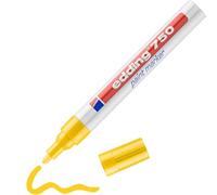 edding 750 Paint Marker - Yellow - 1 Pen - Round Tip 2-4 mm - Paint Marker for Marking and Labelling Metal, Glass, Rocks or Plastic - Heat-Resistant, Permanent, Smudge-Proof and Waterproof