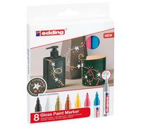 Edding 750 Paint Pens, Assorted, Pack 8