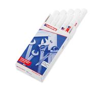 Edding 750 White Paint Marker, Round Tip 2-4 mm Marking & Labeling - Pack of 10