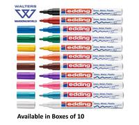 Edding 751 Fine Paint Marker Pens | Bullet 1-2mm Tip | All Colours | Box 10