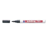 edding 751 gloss paint marker - black - pack of 1 paint marker - round nib 1-2 mm - paint pen for glass, pebbles, wood, plastic, paper - waterproof, high coverage