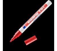 edding 751 Gloss Paint Marker Bullet Tip 1-2mm Box of 10 - Red