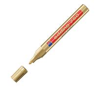 edding 751 gloss paint marker - gold (metallic) - 1 paint marker - round tip 1-2 mm - paint pen for glass, pebbles, wood, plastic, paper - waterproof, high coverage