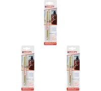 edding 751 gloss paint marker - gold - pack of 3 paint marker - round nib 1-2 mm - paint pen for glass, pebbles, wood, plastic, paper - waterproof, high coverage
