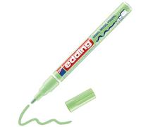 edding 751 gloss paint marker - pastel green - 1 paint marker - round nib 1-2 mm - paint pen for glass, pebbles, wood, plastic, paper - waterproof, high coverage