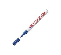 edding 751 paint marker - blue - 10 pens - round tip 1-2 mm - paint marker for marking and labelling metal, glass, rocks or plastic - heat-resistant, permanent, smudge-proof and waterproof