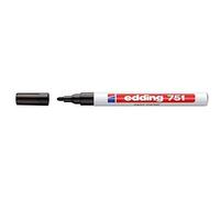 EDDING 751 PAINT MARKER PEN BULLET TIP - BLACK (PACK OF 3)