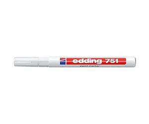 edding 751 PAINT MARKER PEN BULLET TIP - WHITE (PACK OF 3)