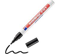 edding 751 Permanent Paint Marker Black Medium Bullet 1 - 2 mm Water-Resistant Pack of 10