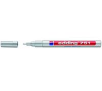Edding 751 Bullet Tip Paint Marker Fine Silver (Pack of 10) 751-054