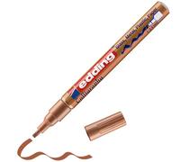 edding 753 gloss paint marker calligraphy - copper - 1 paint marker - calligraphy nib 1-2.5 mm - for glass, stone, plastic, paper - waterproof, highly opaque - bullet journals, hand lettering