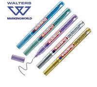 Edding 780 Extra Fine Paint Marker Pen | 0.8mm Nib | Assorted Colours | Set 5