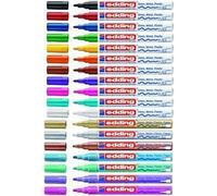 Edding 780 Fine Gloss Paint Marker 0.8 mm Economy Pack. 8 Colours to choose from, sortiert mit metallic, 751